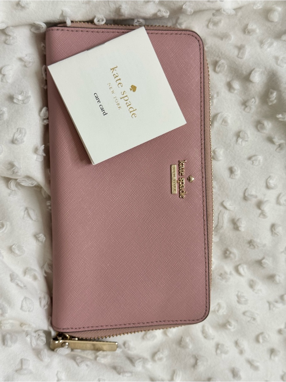 Kate Spade Dusty Pink Saffiano Satchel with Gold Hardware & Matching Wallet - Picture 13 of 16